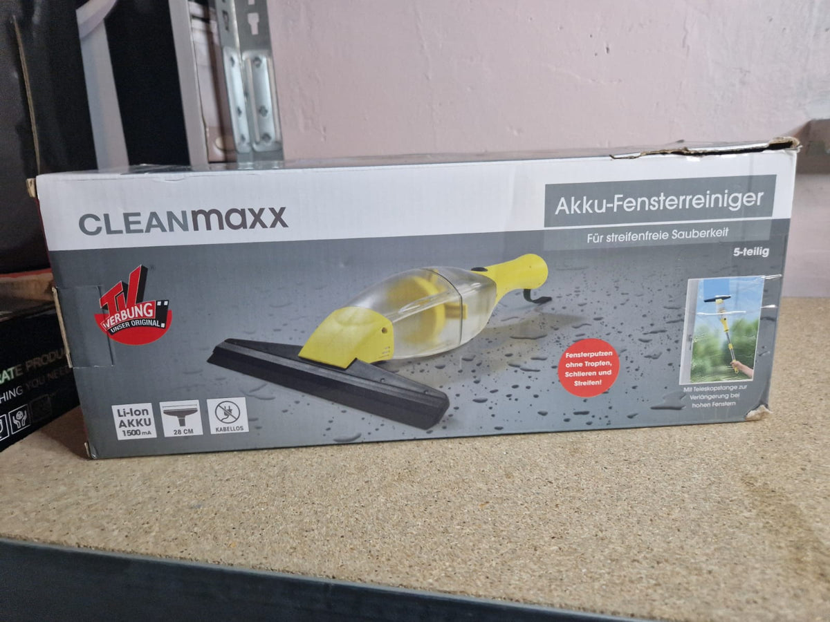 Cleanmaxx Akku - Fensterreiniger 5 Teilig  360° streifenfreie Reinigung