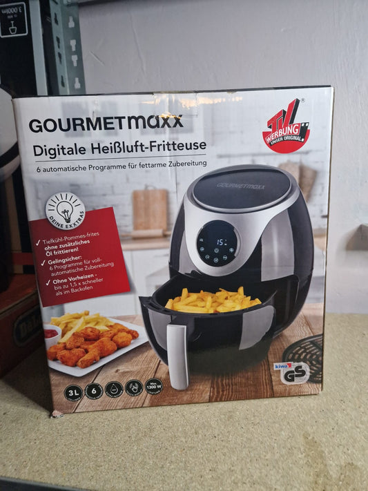 GOURMETmaxx Heißluftfritteuse Digital 3L 6 Programme