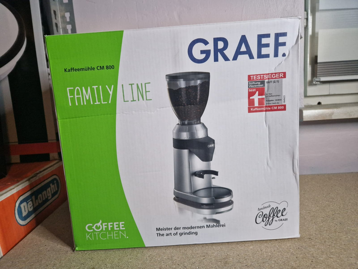 Graef Kaffeemühle CM 800  128W  Silber "Testsieger"