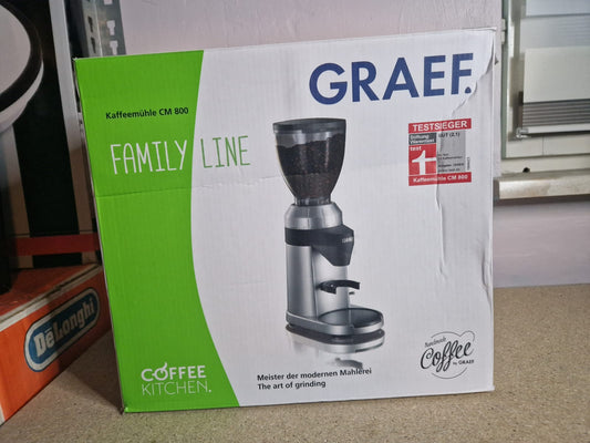 Graef Kaffeemühle CM 800  128W  Silber "Testsieger"