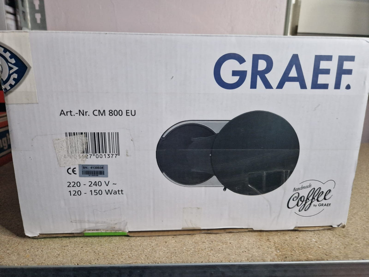 Graef Kaffeemühle CM 800  128W  Silber "Testsieger"