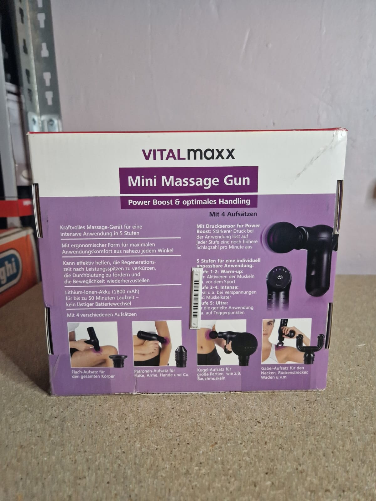 VITALmaxx Mini-Massage Gun  - Schwarz