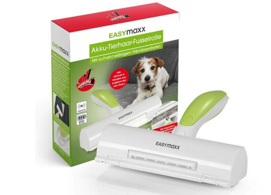 Fusselrolle für Tierhaare mit integriertem Licht und Vibration EASYmaxx NEU *