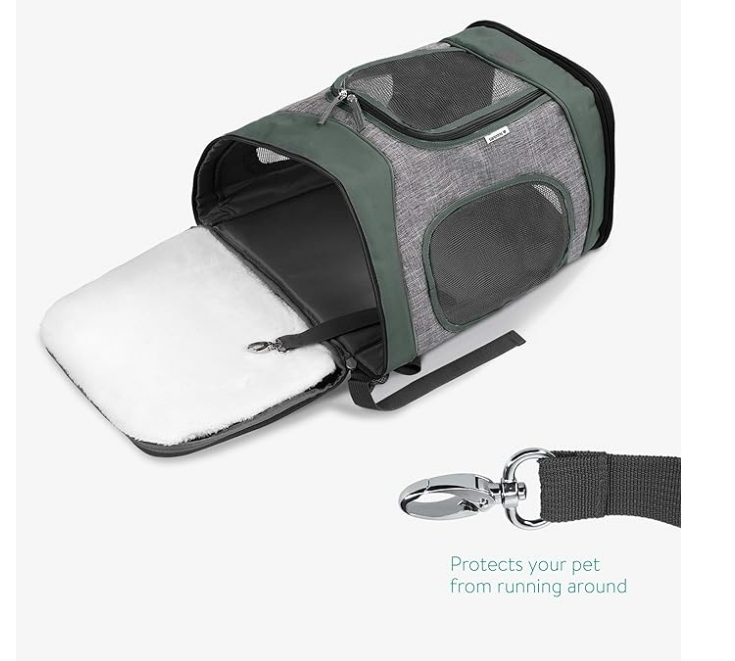 Navaris Rucksack für Hund Katze gepolstert - Hunderucksack Katzenrucksack