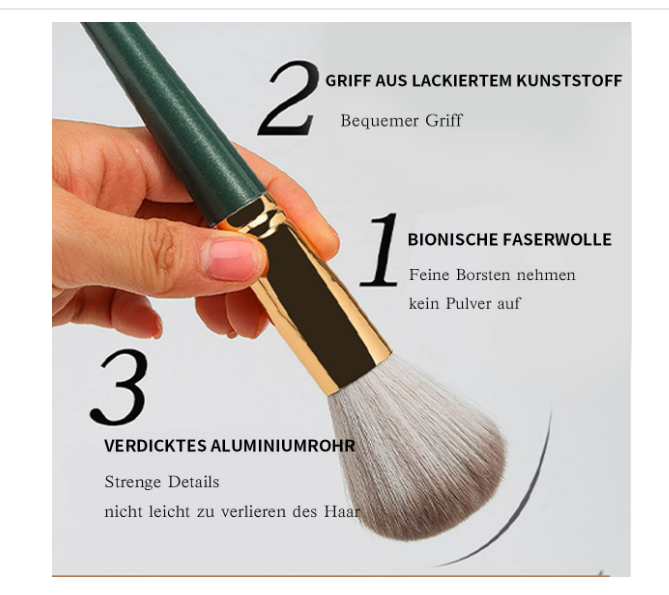 Pinselset Makeup 14 Stück