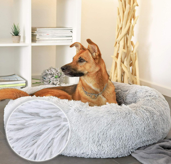 Plüsch Hunde und Katzen Bettchen XL  XXL Grau XXL Rosa