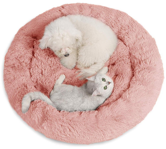 Plüsch Hunde und Katzen Bettchen XL  XXL Grau XXL Rosa