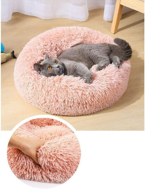 Plüsch Hunde und Katzen Bettchen XL  XXL Grau XXL Rosa