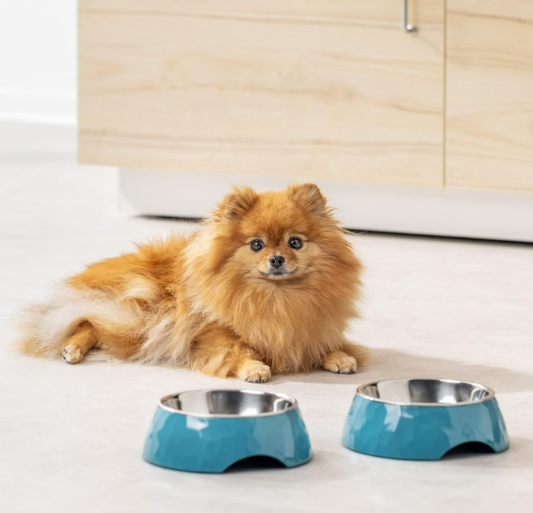 Navaris 2x Edelstahl Futternapf Hund u. Katze