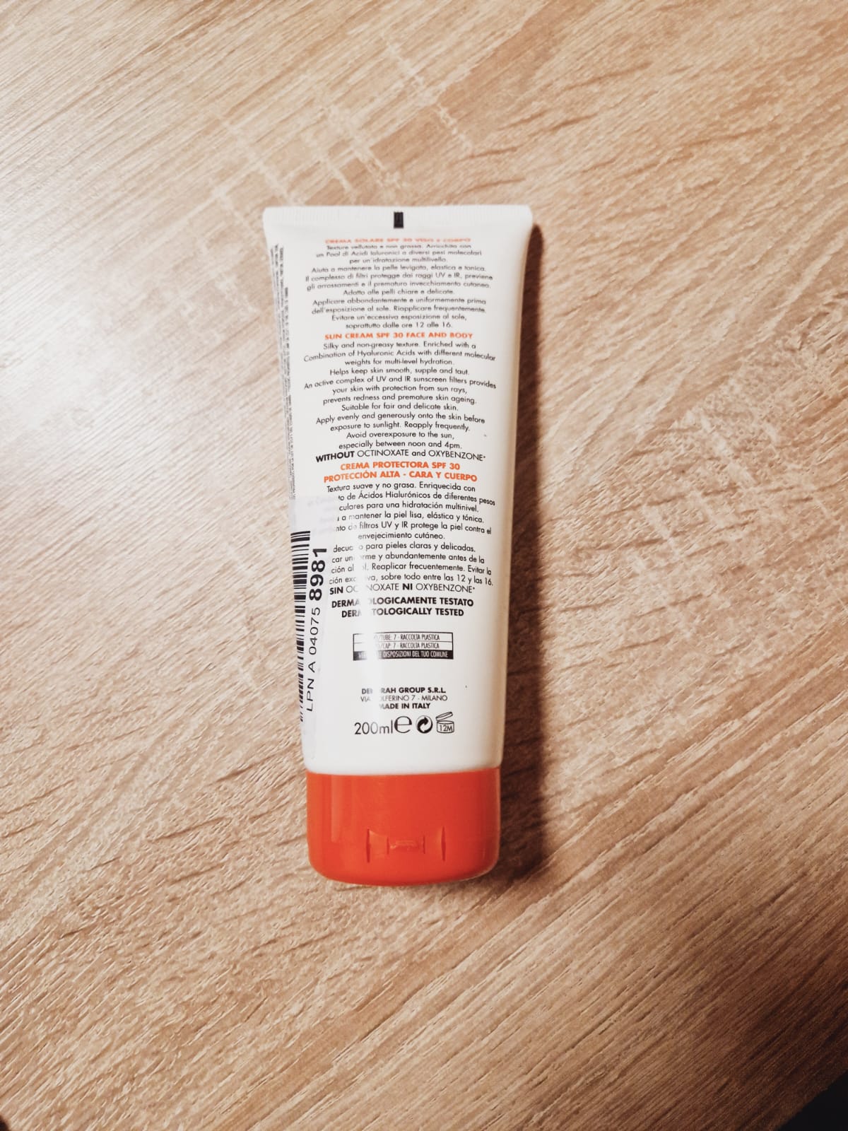 Laboratori Deborah Group DERMOLAB Sonnencreme mit SPF 30 -  200 ml